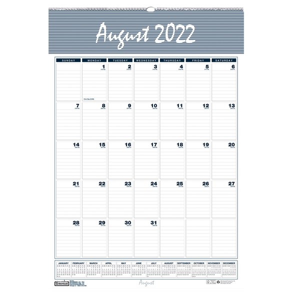 House Of Doolittle Bar Harbor Academic Wall Calendar, 22inL, 15.5inW 353